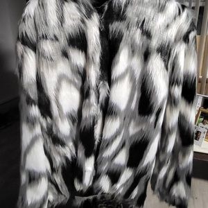 Selling in excellent condition faux rabbit fur jacket